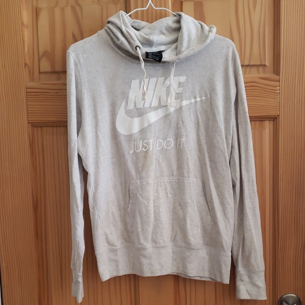 Nike Men's Light Gray Hoodie